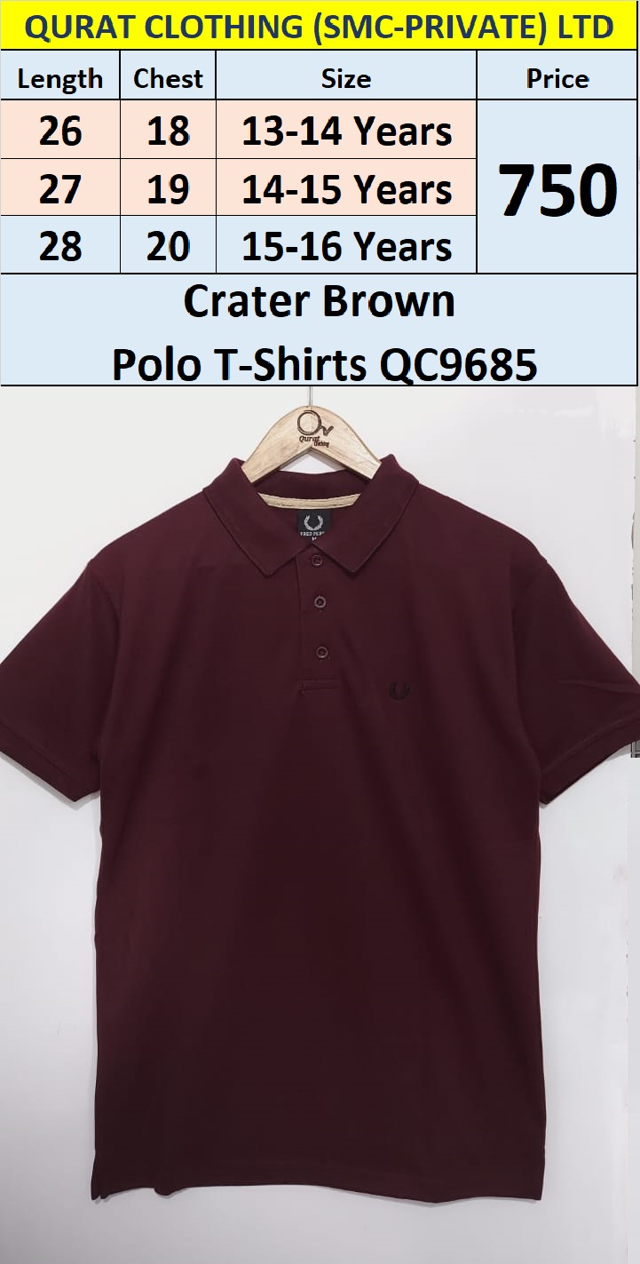 Crater Brown Polo T-Shirts QC9685