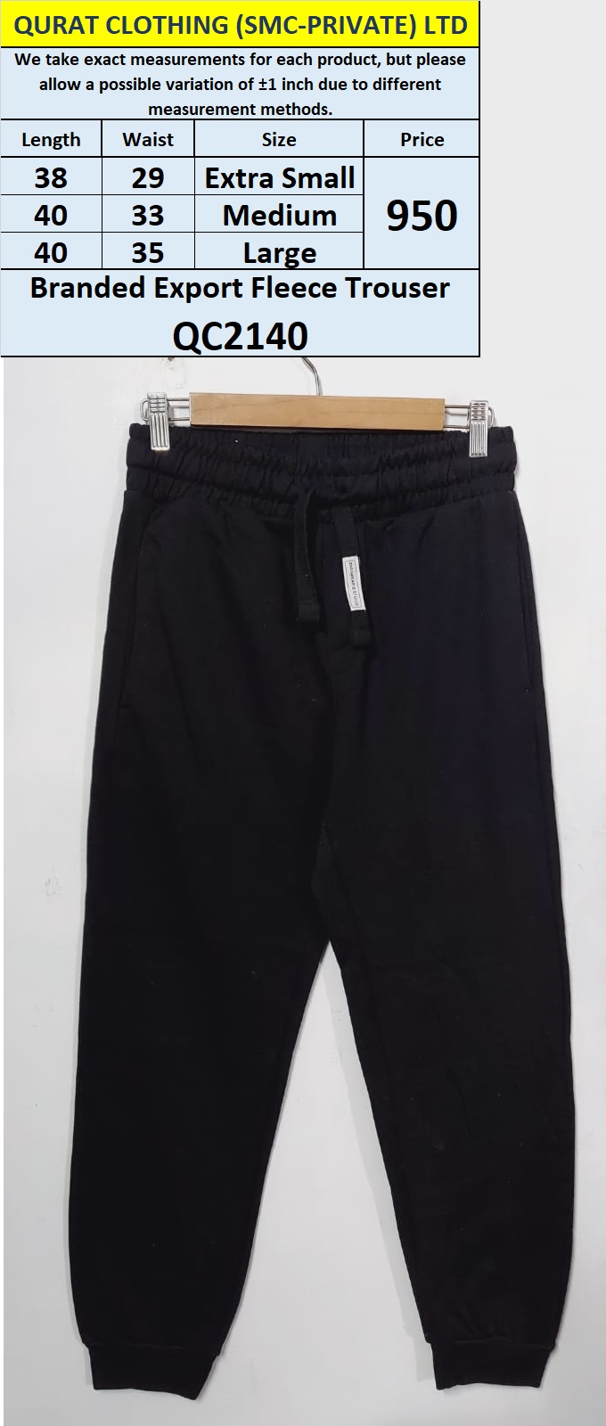 Branded Export Fleece Trouser QC2140
