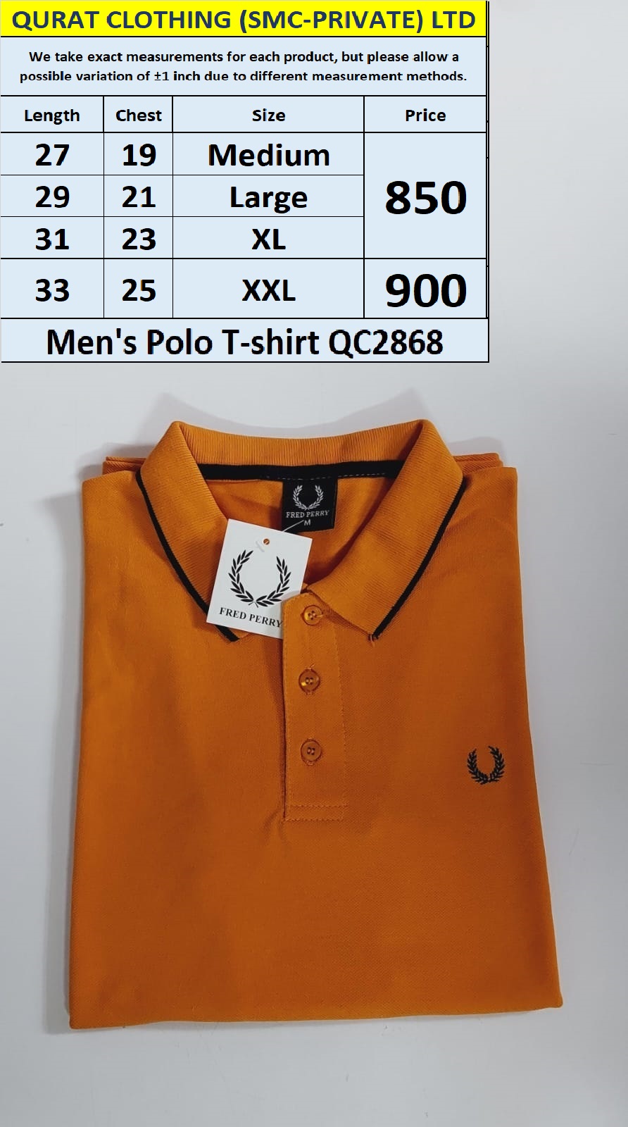 Men's Polo T-shirt QC2868