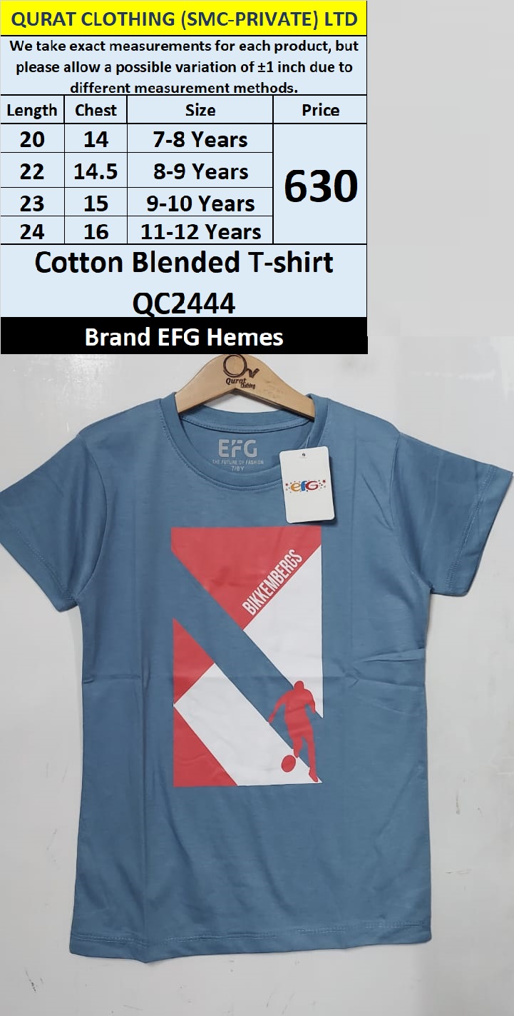 EFG Hemes Brand Cotton Blended T-shirt QC2444