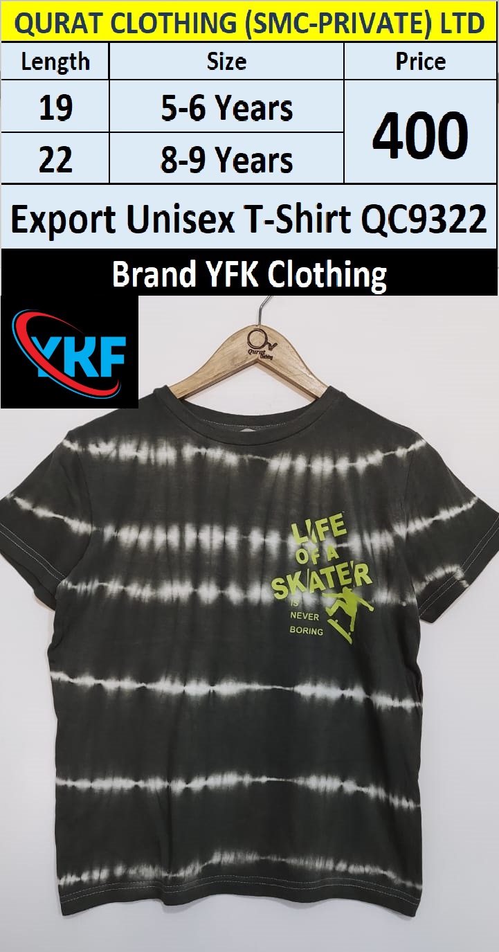 Export Unisex T-shirt QC9322 Brand YKF Clothing 