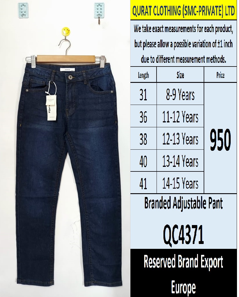 Reserved Brand Adjustable Pant Export Europe - QC4371