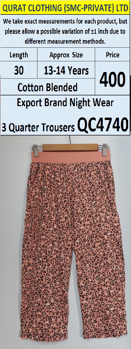 Export Brand Night Wear Trouser QC4740