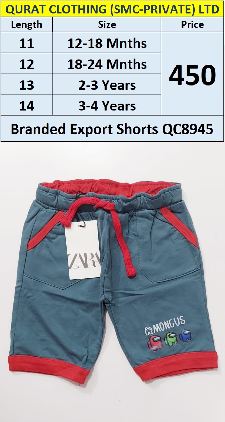Branded Export Shorts QC8945