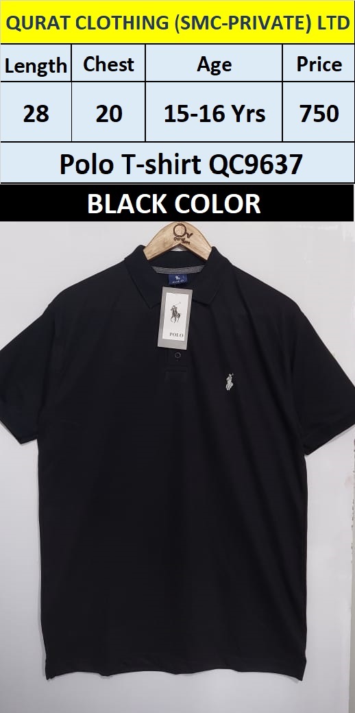 Balck Polo T-shirt QC9637