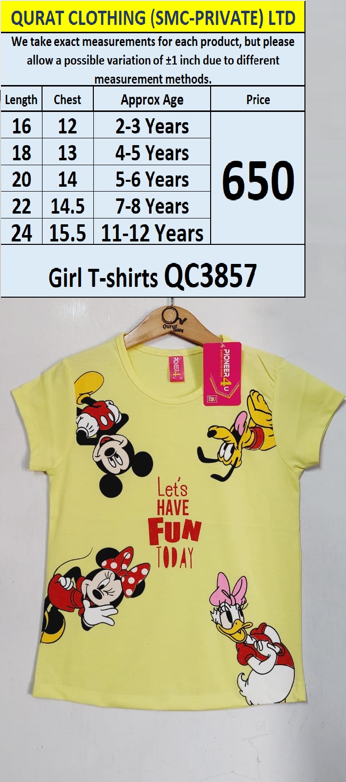 Girl T-shirts QC3857