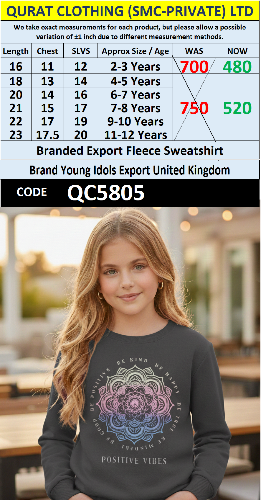 Young Idols Brand Fleece Sweatshirt Export United Kingdom - QC5805
