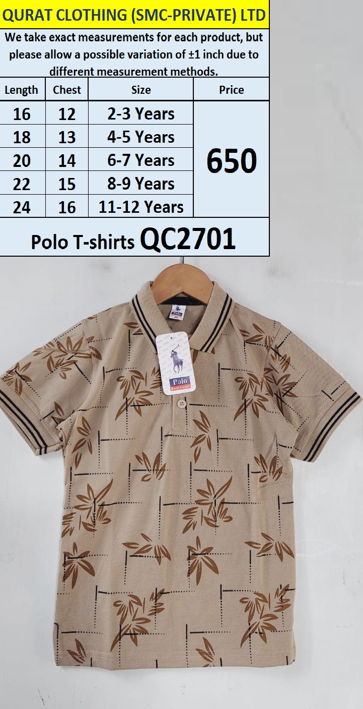 Printed Polo T-shirt QC2701