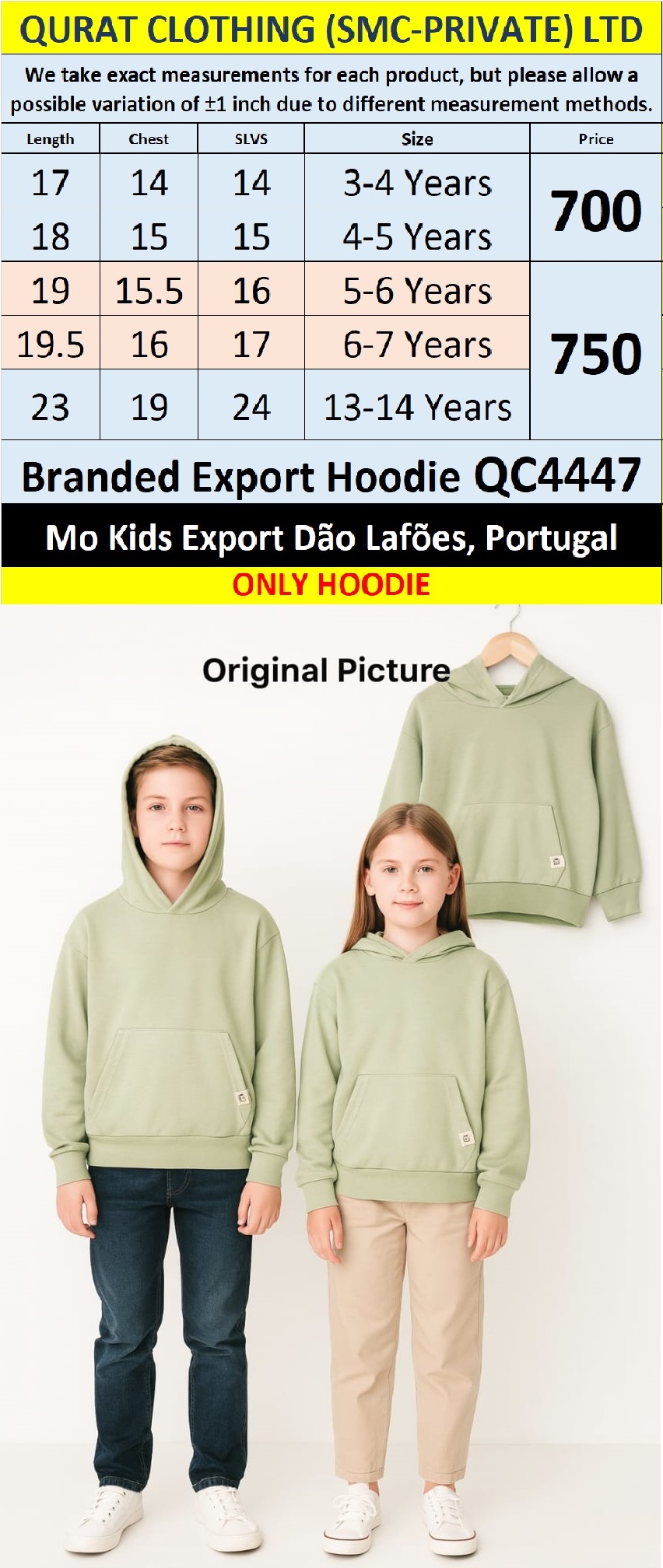 MO Clothing Brand Hoodie Export Dão Lafões, Portugal - QC4447