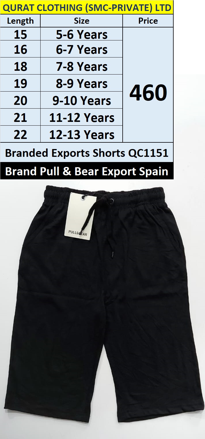 Pull & Bear Branded Shorts QC1151 Export Spain 