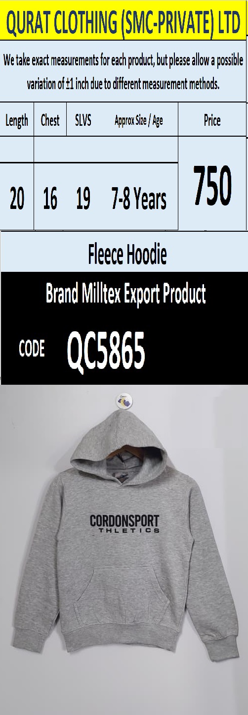 Top International Branded Export Hoodie / Sweatshirt Products - QC5865