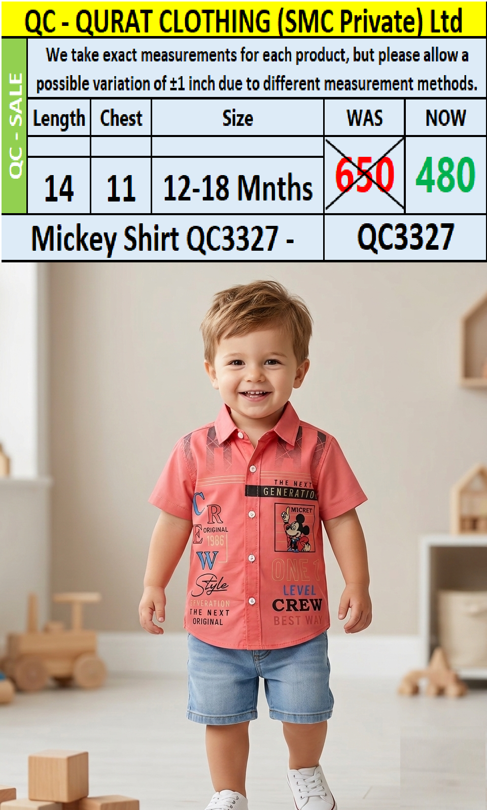 Mickey Shirt QC3327