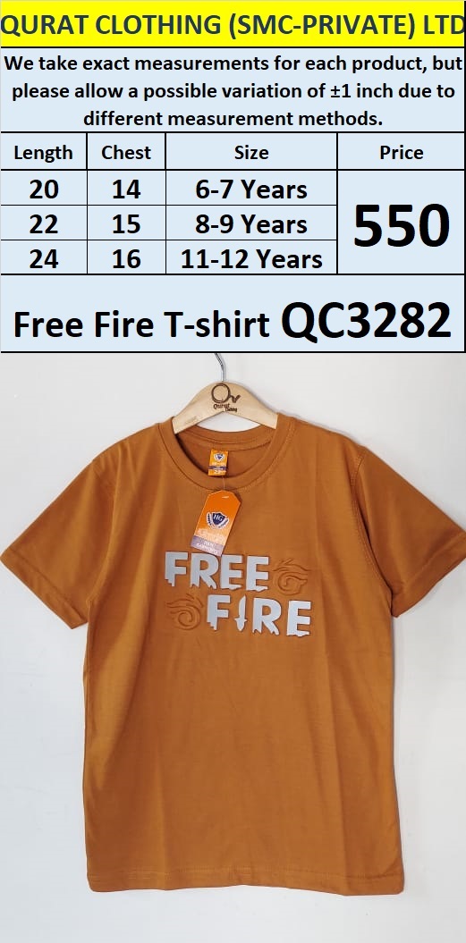 Free Fire T-shirt QC3282