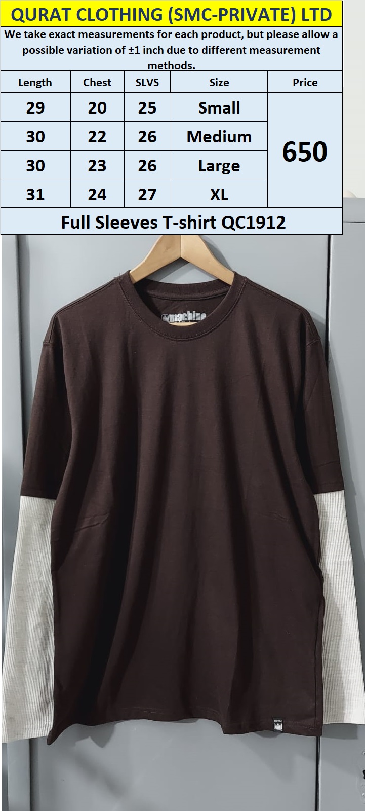 Full Sleeves T-shirt QC1912