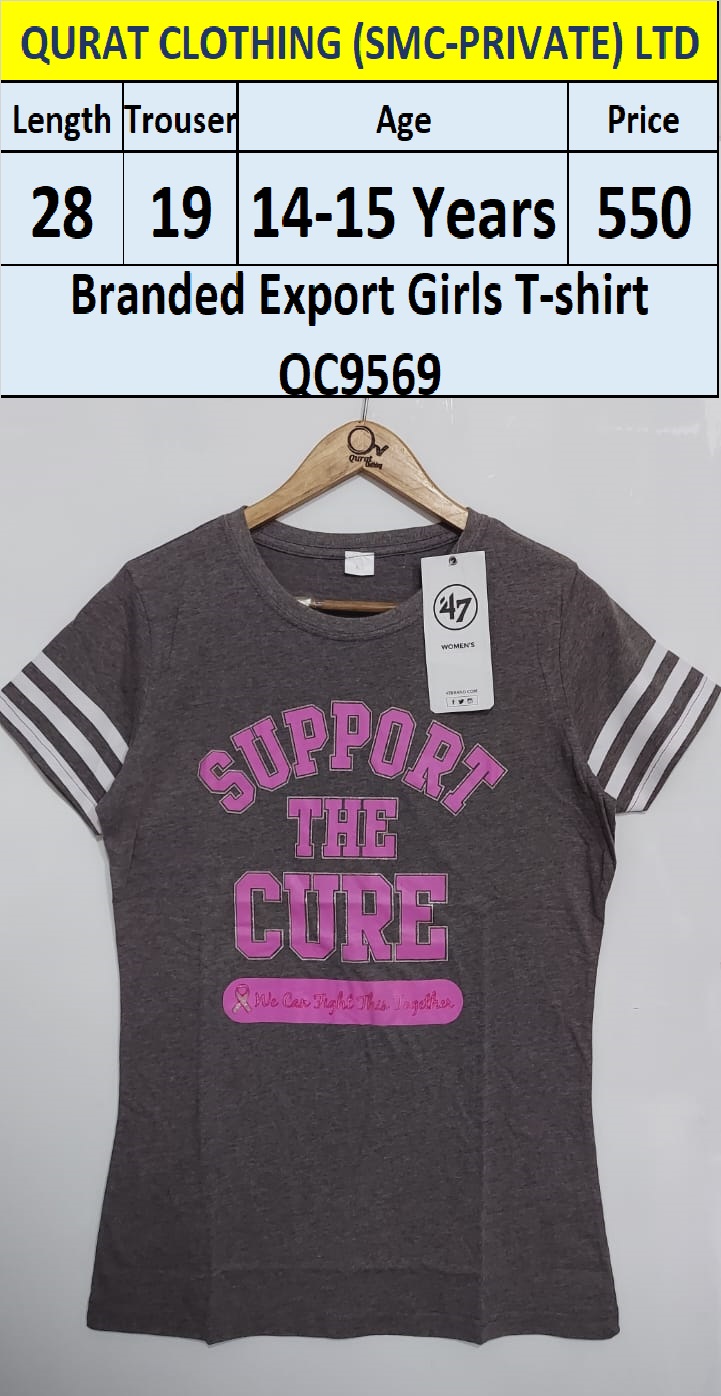 Branded Export Girls Support the Cure T-shirts QC9569