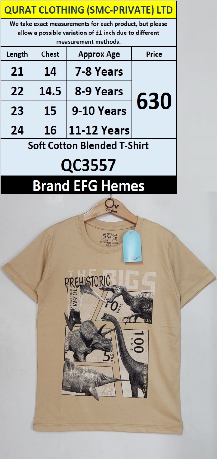 EFG Hemes Brand Soft Cotton Blended T-shirts QC3557