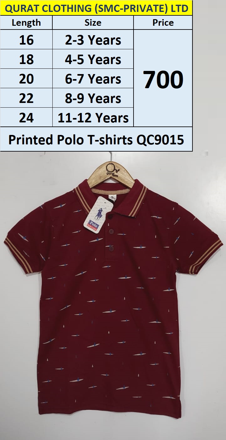 Printed Polo T-shirt QC9015