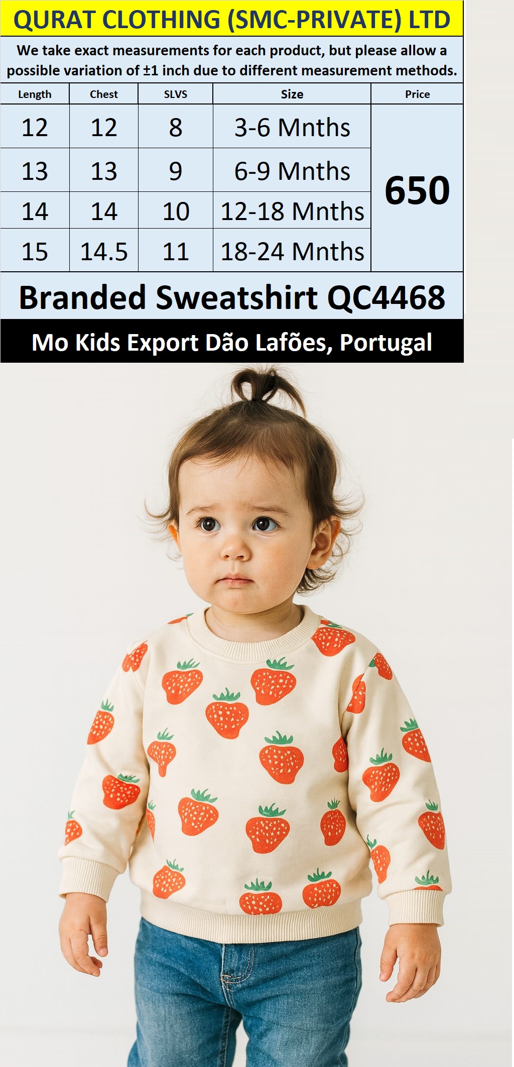 MO Clothing Brand Sweatshirt Export Dão Lafões, Portugal - QC4468