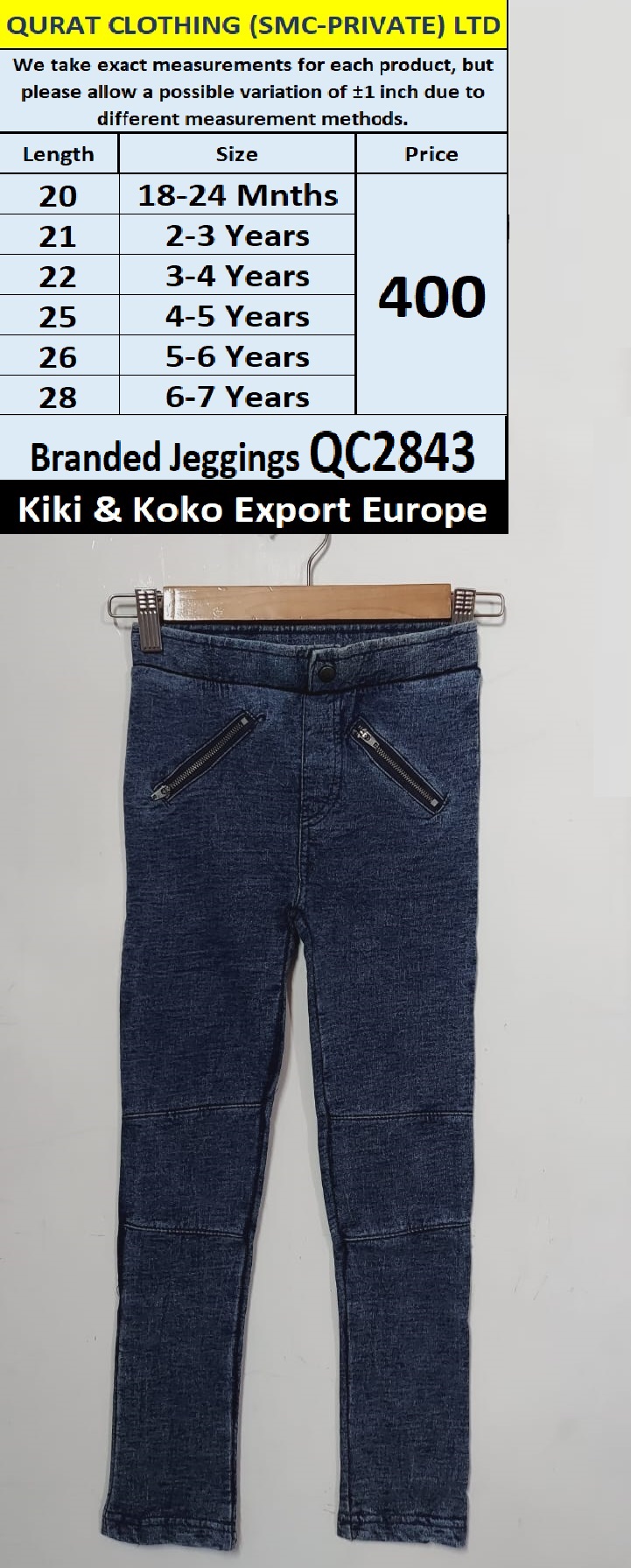 Kiki & Koko Brand Jeggings QC2843 Export Europe