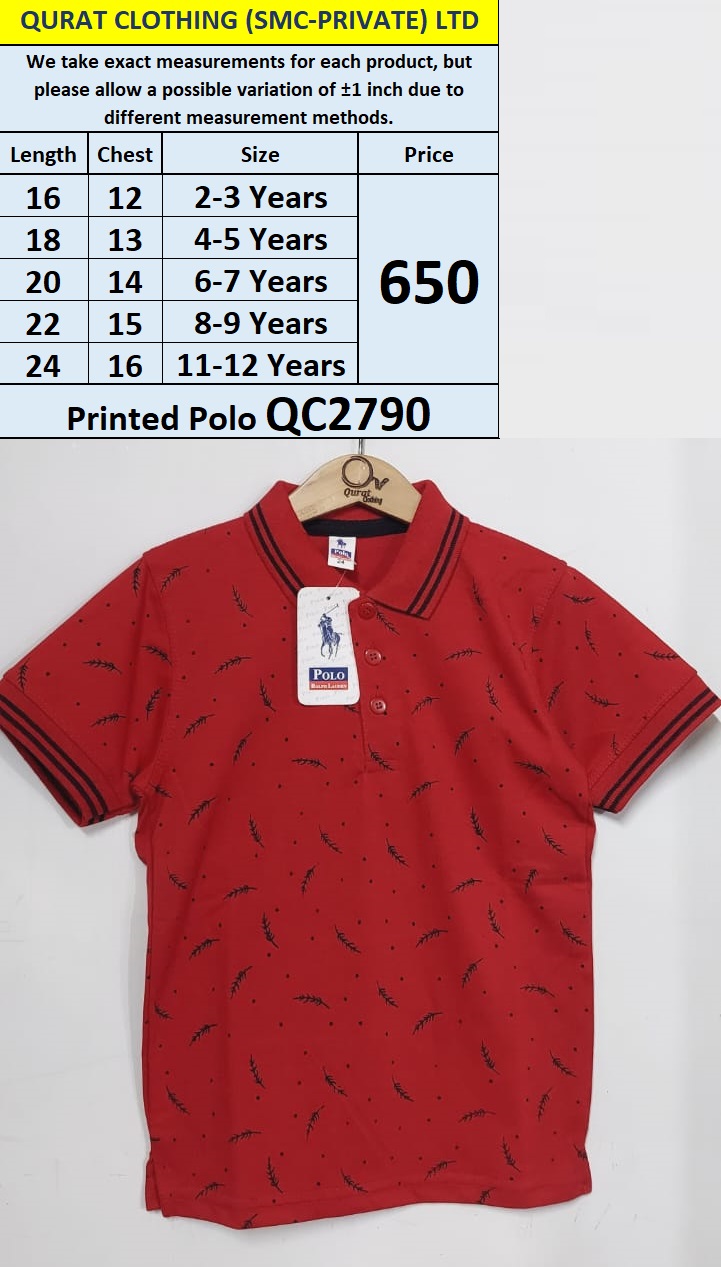 Printed Polo T-shirt QC2790