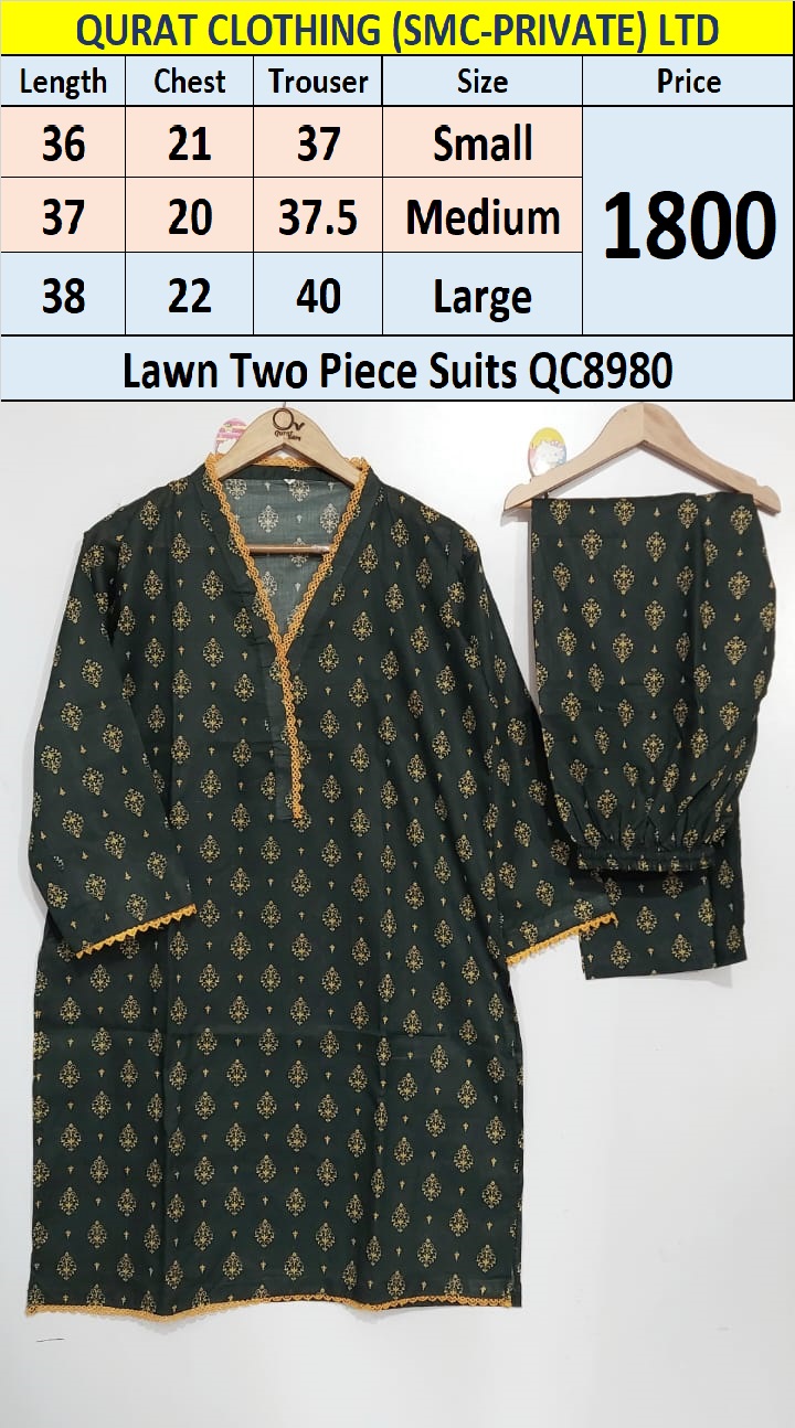 Lawn STwo Piece Suits QC8980 - QC8980