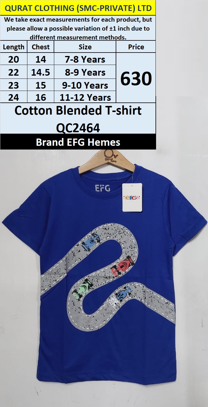 EFG Hemes Brand Cotton Blended T-shirt QC2464