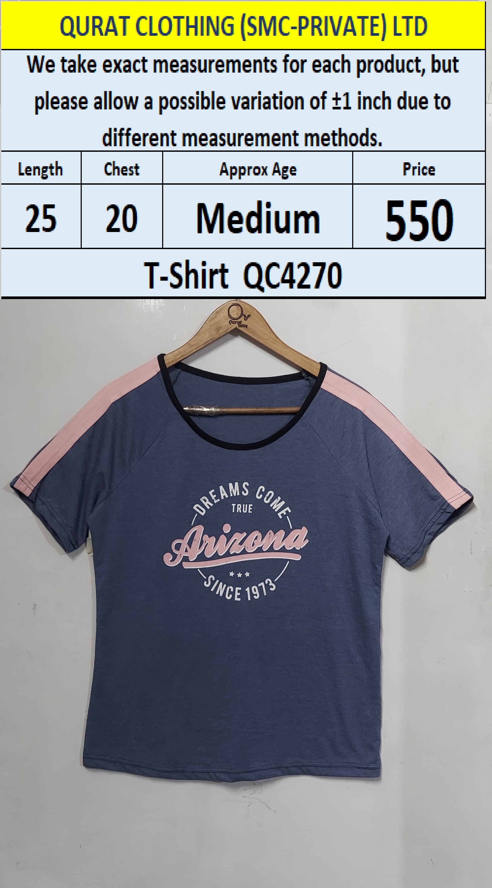 Branded Ladies T-shirt QC4270