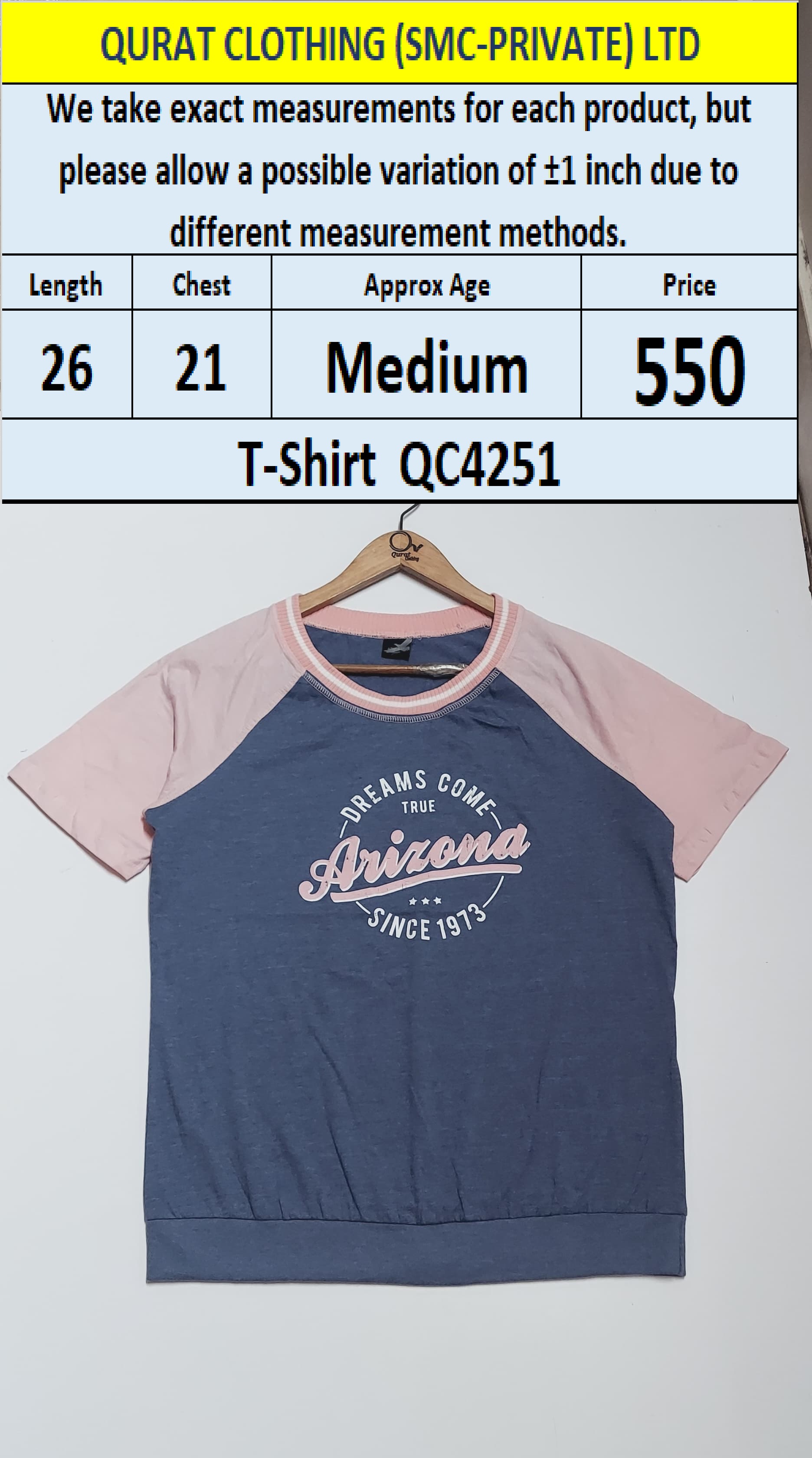 Branded Ladies T-shirt QC4251