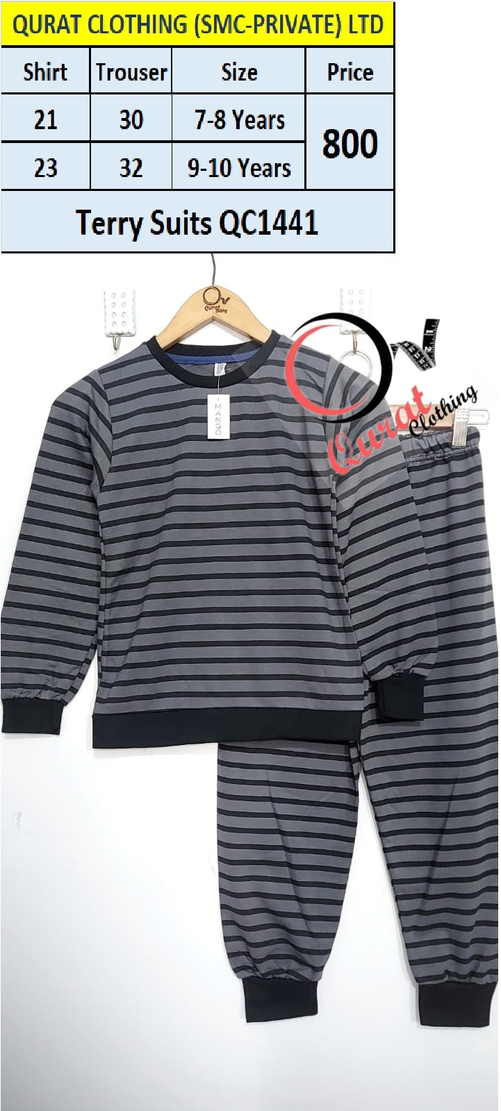 Terry Suits QC1441