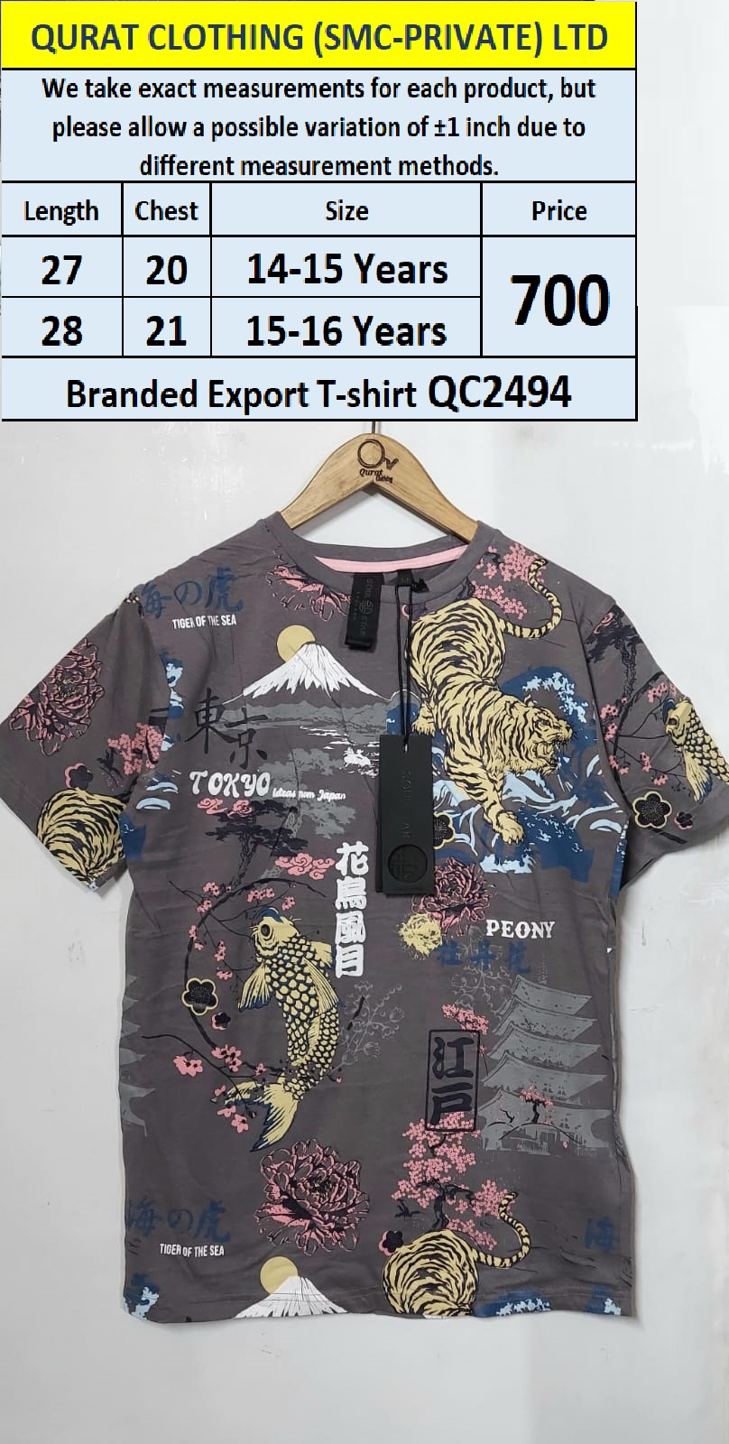 Branded Export T-shirt QC2494
