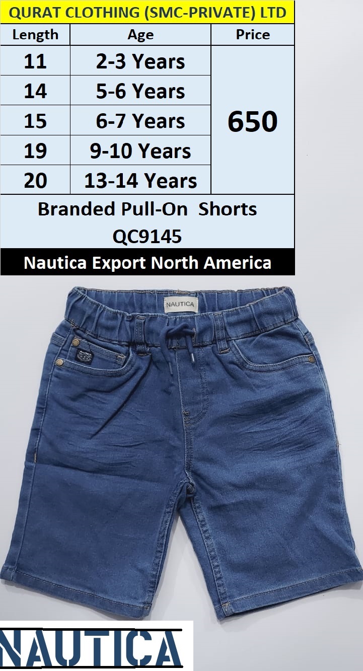 Nautica Brand Pull-On Shorts QC9145 Export North America
