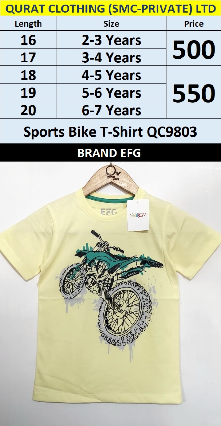 Sports Bike T-Shirt QC9803 Brand EFG