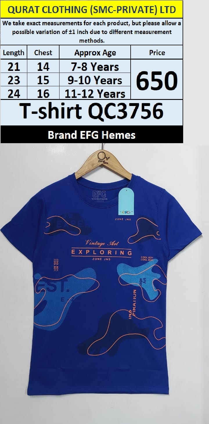 Brand EFG Hemes Vintage Art T-Shirt QC3756 