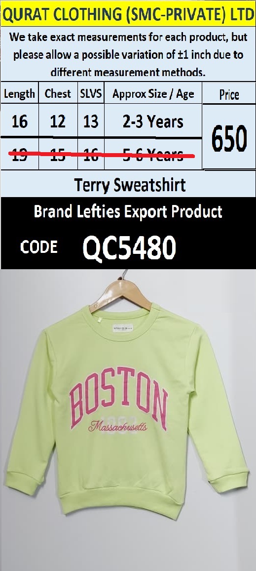 Brand Lefties Terry Sweatshirt Export Europe - QC5480
