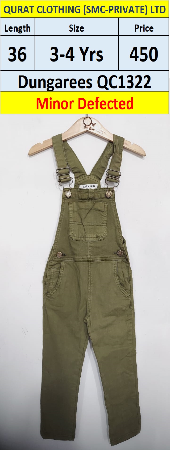 Dungarees / Romper QC1322 (Minor Defected Product)