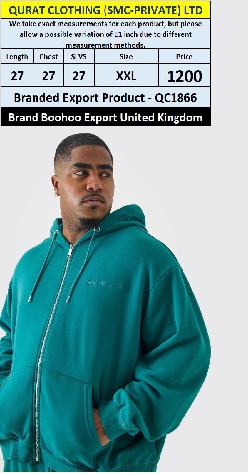 Branded Export Product QC1866 Export United Kingdom