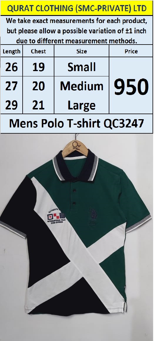  Branded Men's T-Shirt QC3247 - Export Product