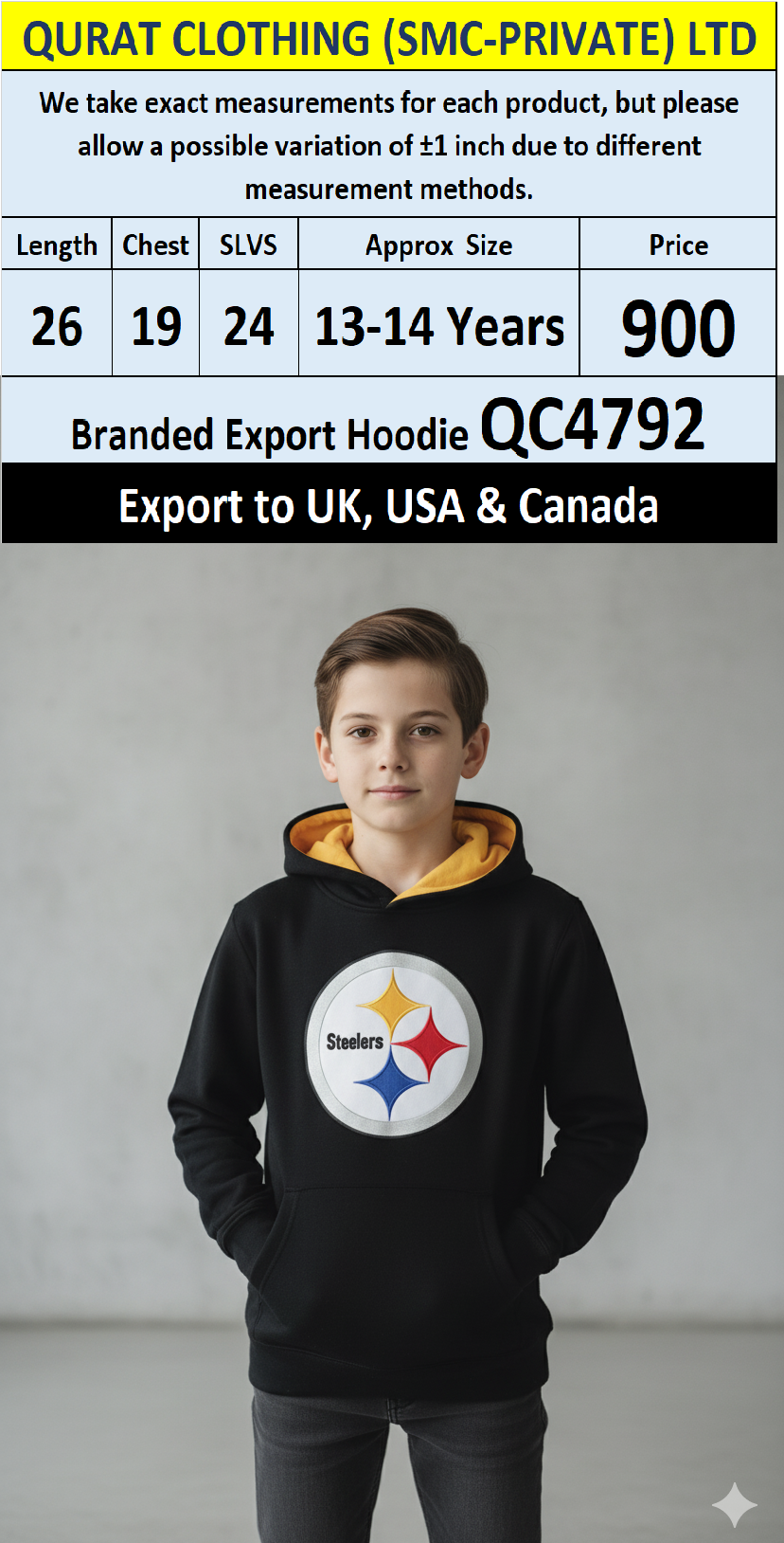 Branded Export UK, USA & Canada Top Brands Hoodie QC4792