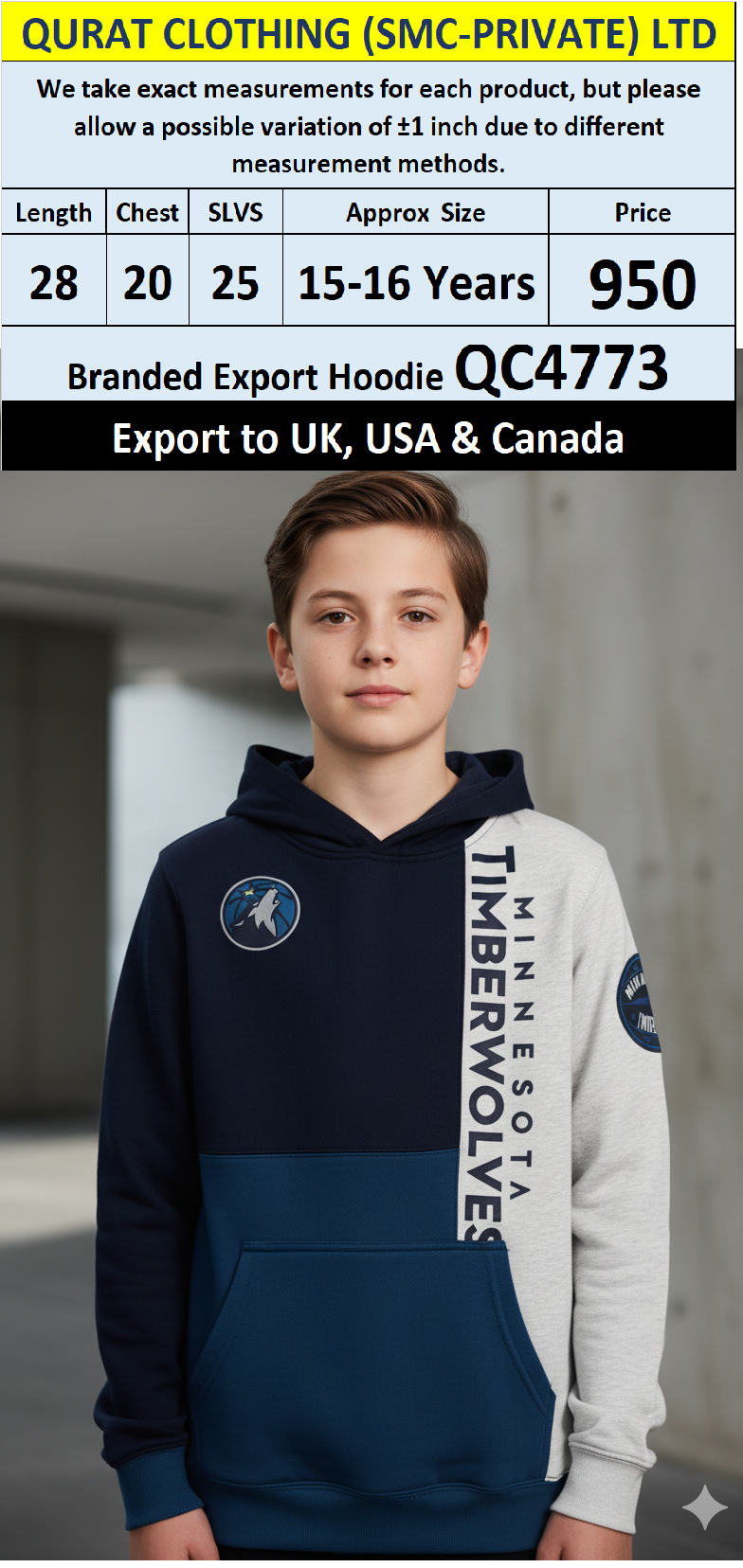 Branded Export UK, USA & Canada Top Brands Hoodie QC4773