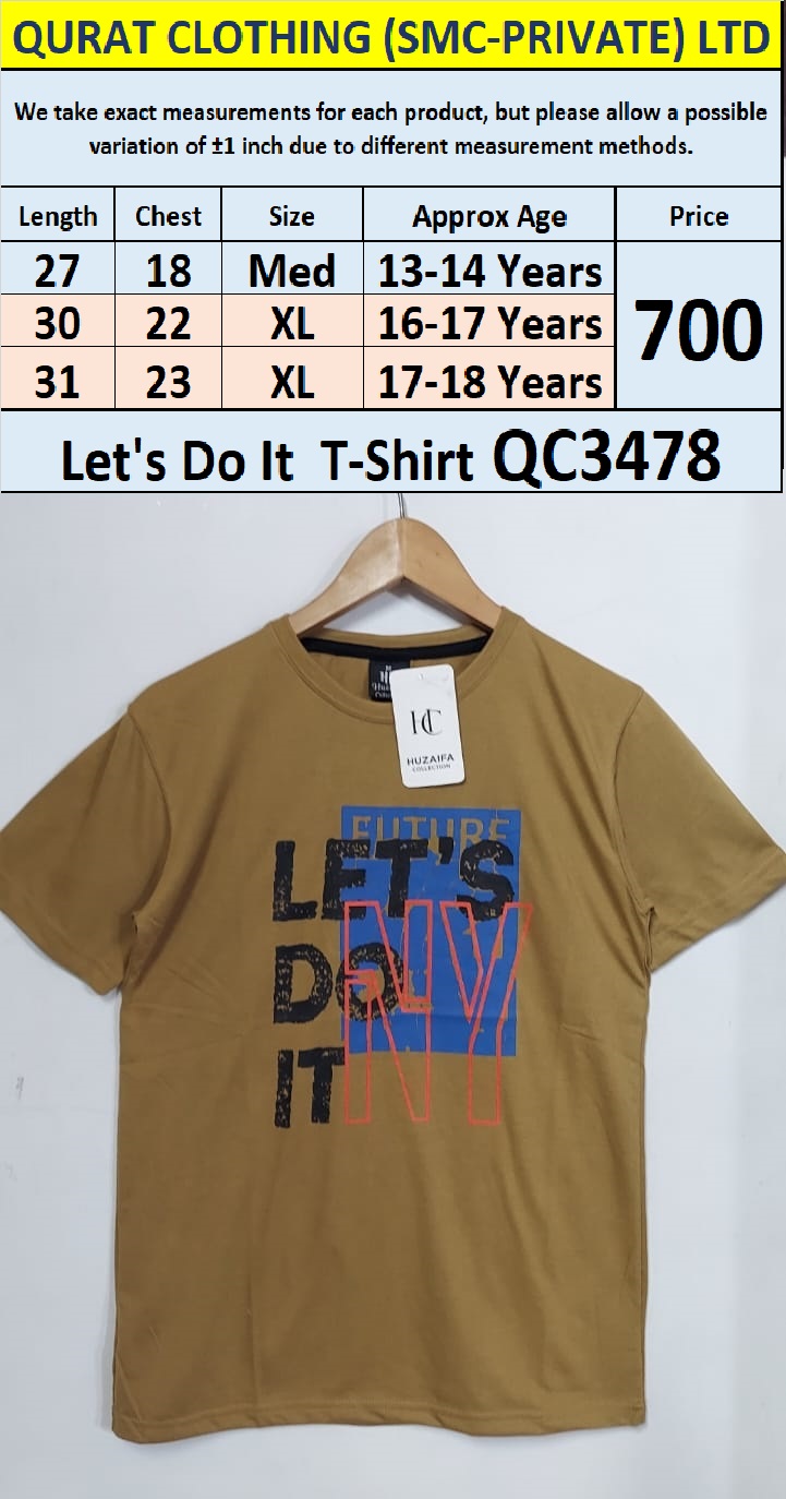 Soft Cotton Blended Let's Do It - T-Shirt QC3478