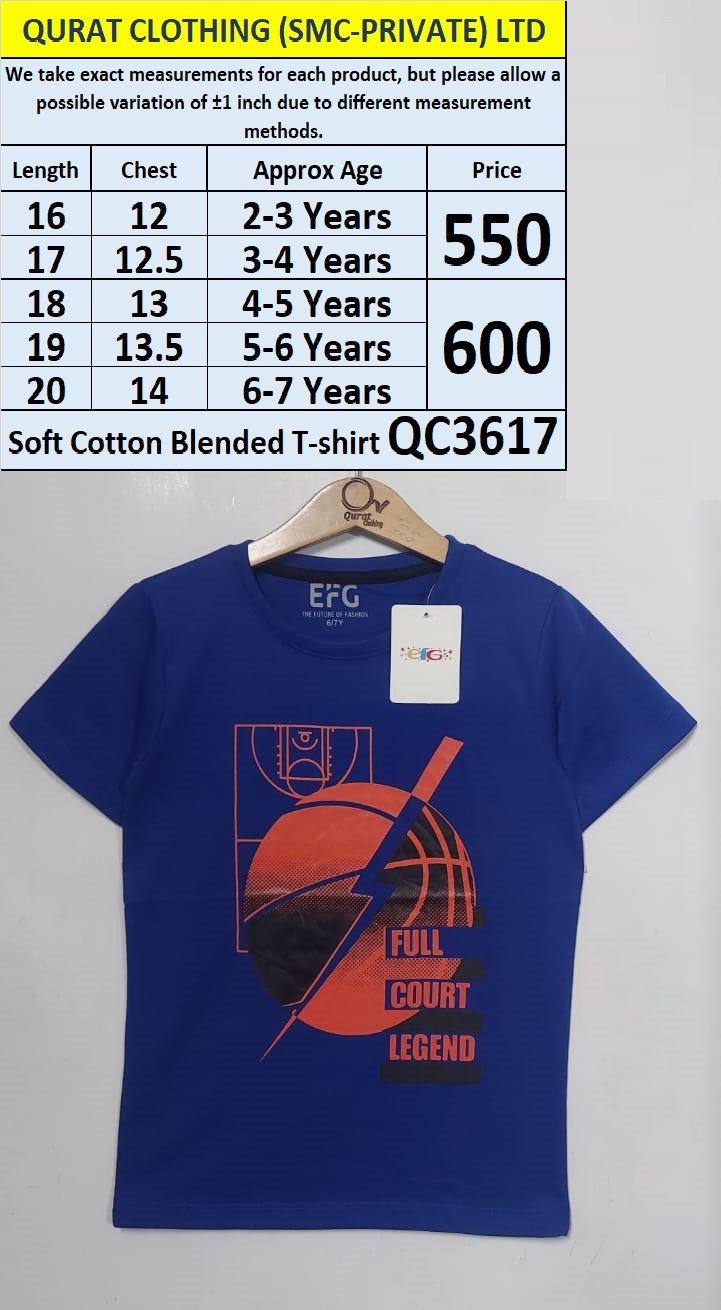EFG Hemes Brand Soft Cotton Blended T-shirts QC3617