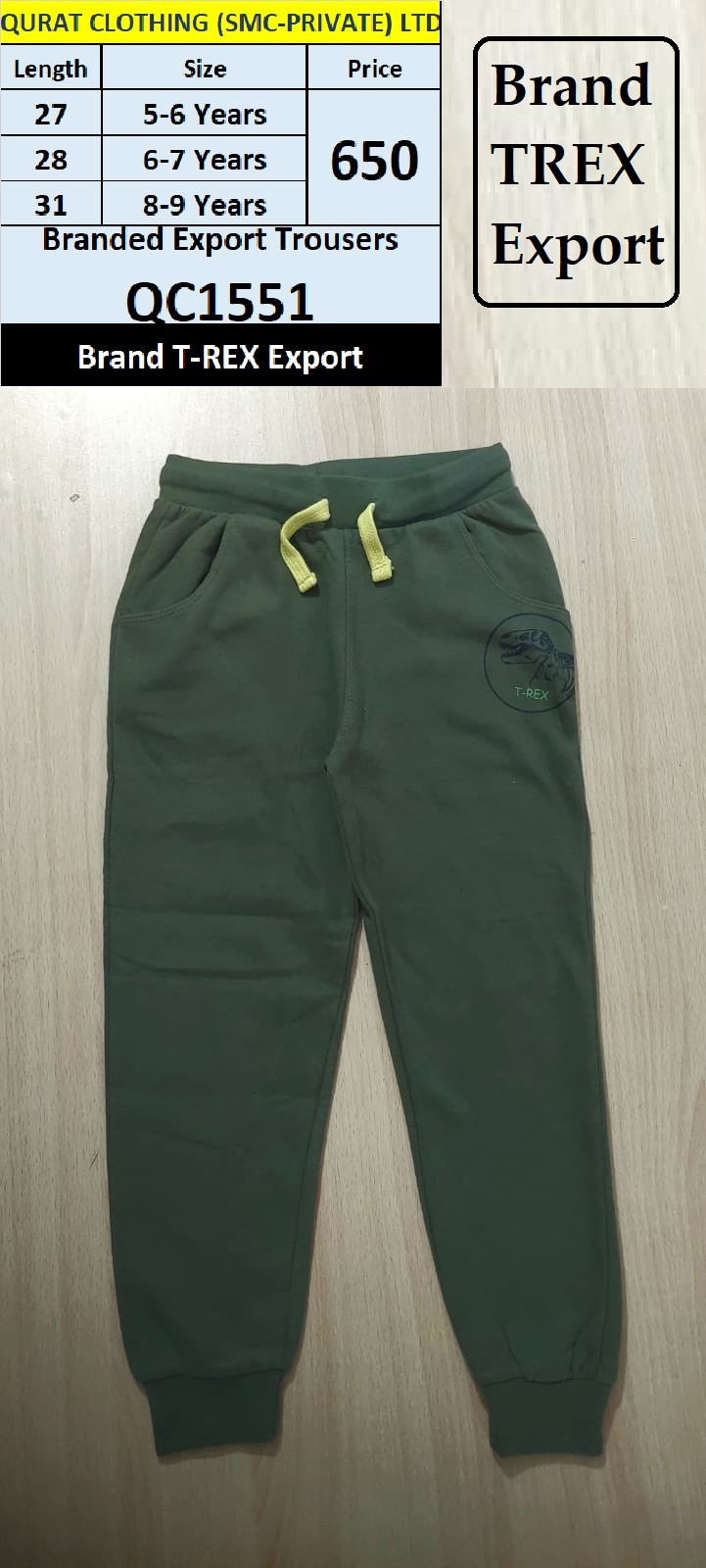TREX Brand Export Trouser QC1551 Export 