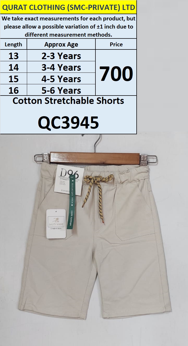 Cotton Stretchable Shorts QC3945