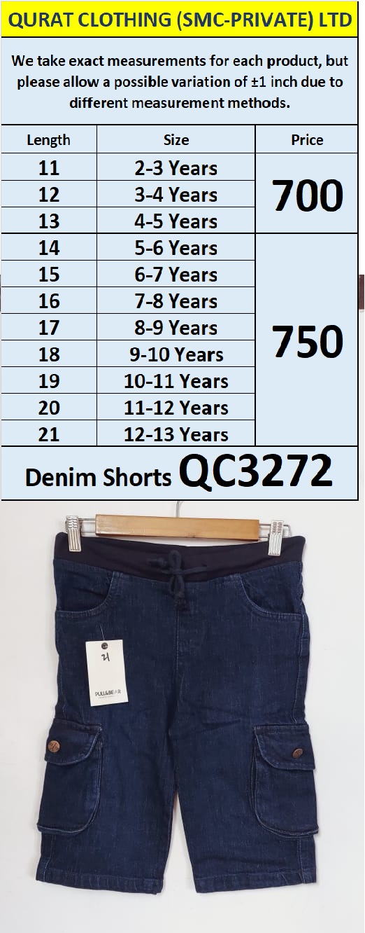 Denim Cargo Shorts QC3272