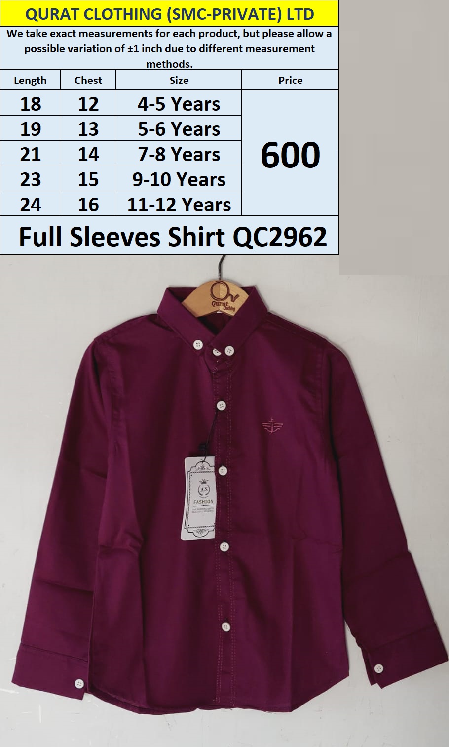 Full Sleeves Shirt QC2962
