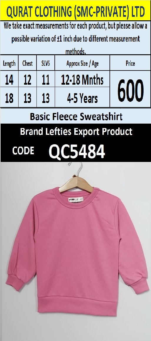 Brand Lefties Fleece Sweatshirt Export Europe - QC5484