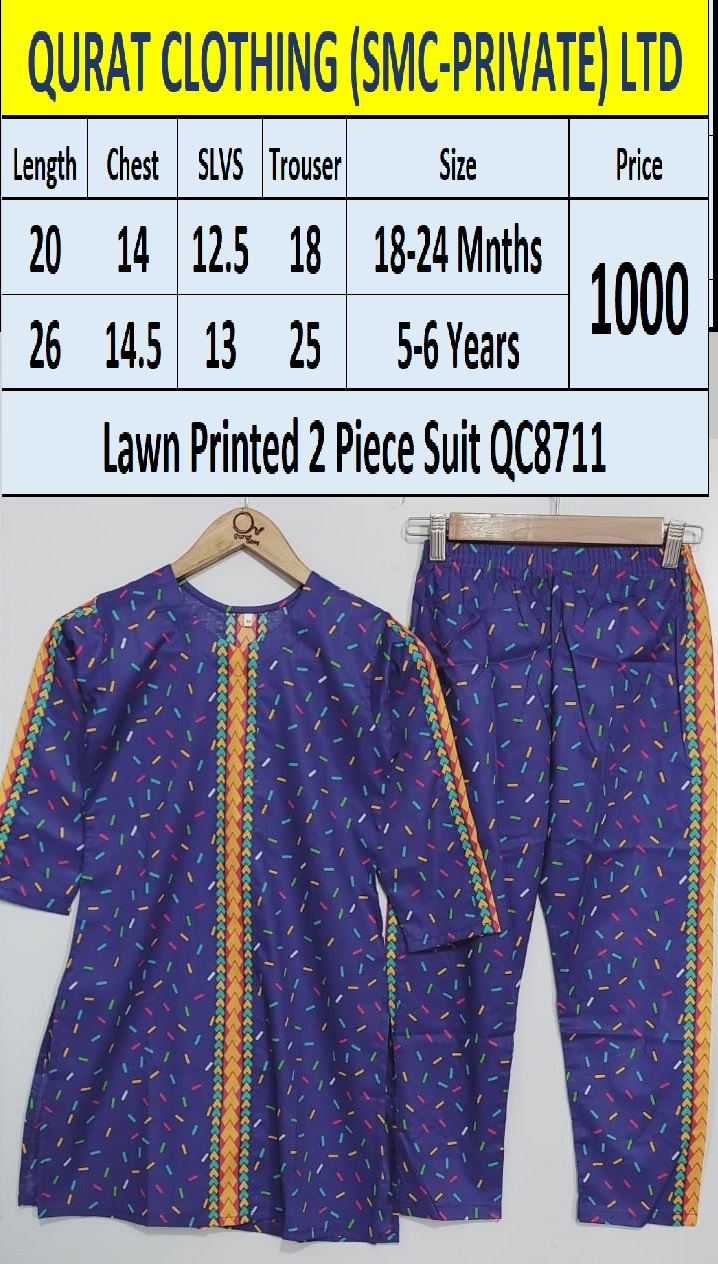 Lawn 2 Piece Suit QC8711