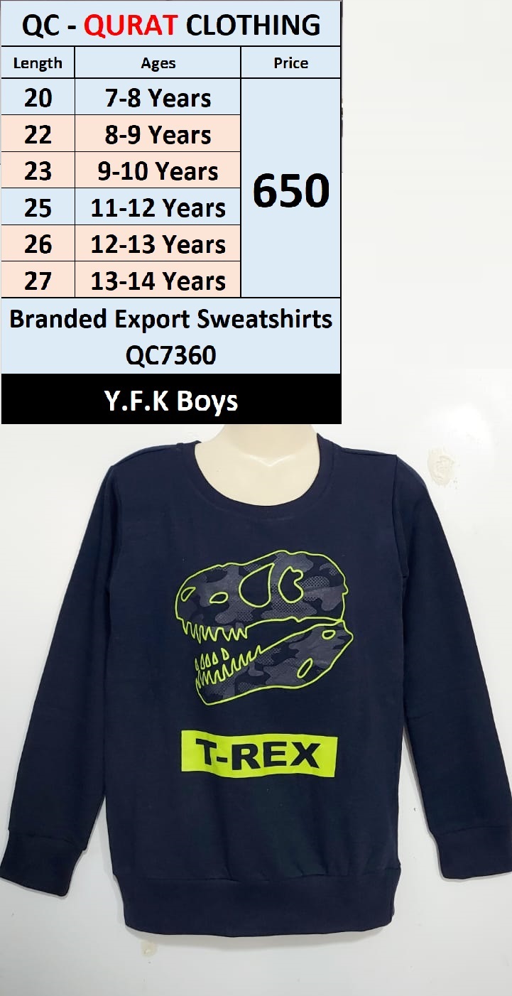 Branded Export Sweatshirt QC7360 Brand Y.K.F