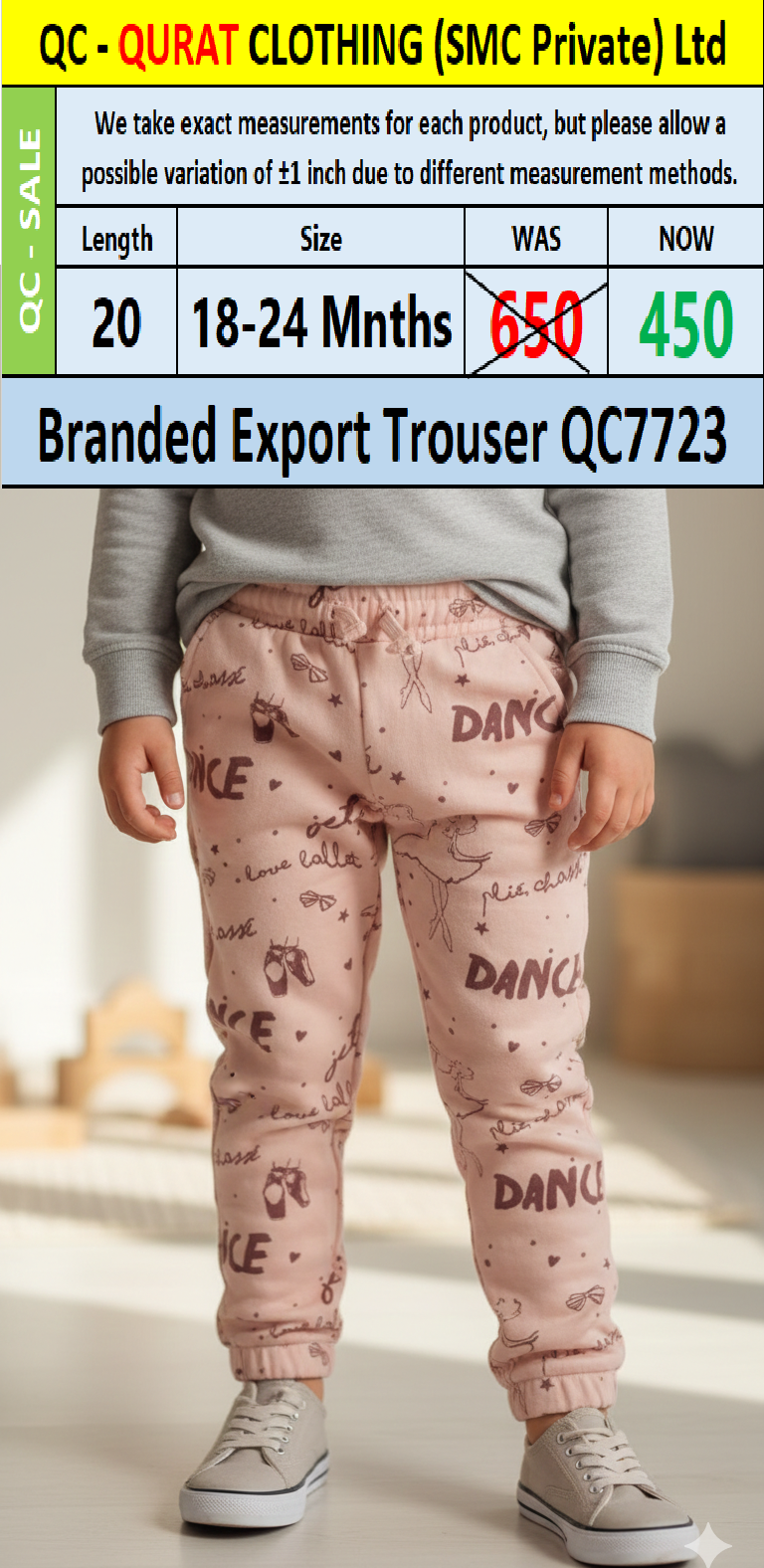 Branded Export Trouser QC7723