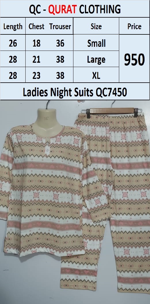 Ladies Night Suits QC7450